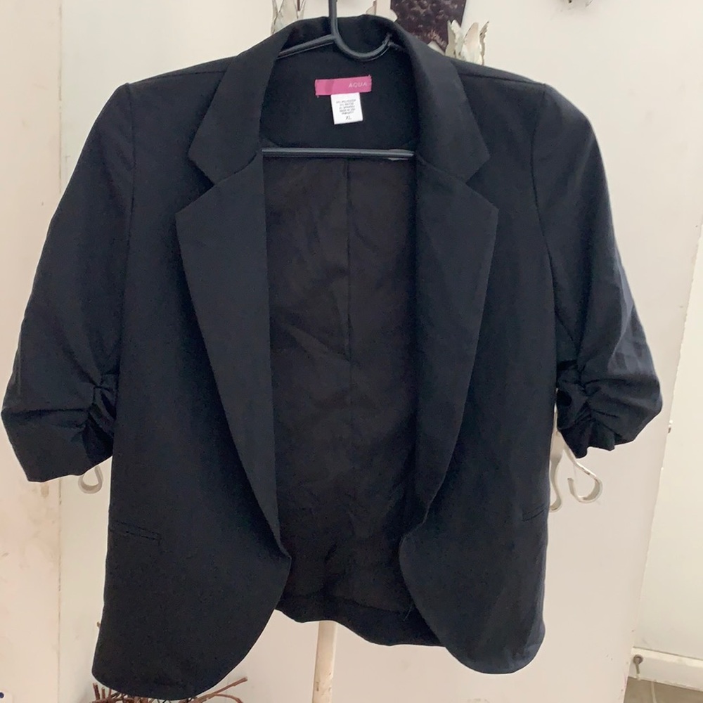 Aqua Black Blazer